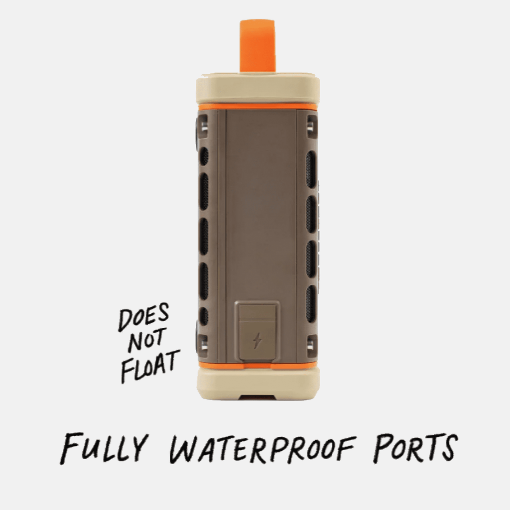 Turtlebox Ranger Li-Ion Battery-Powered Ultra-Portable Speaker, River Rock