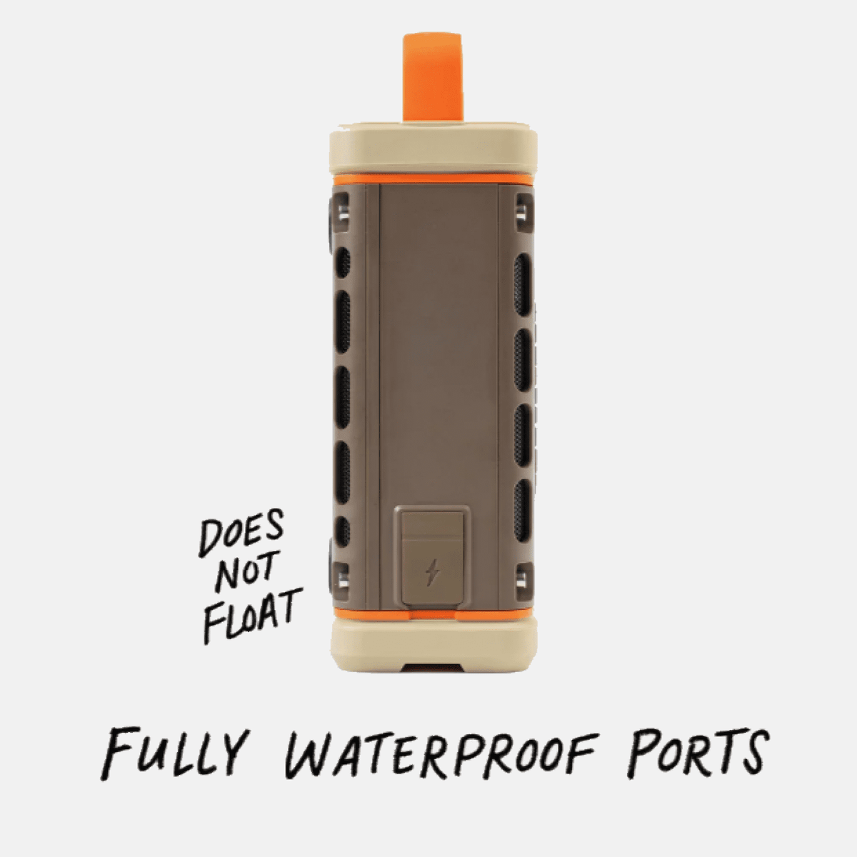 Turtlebox Ranger Li-Ion Battery-Powered Ultra-Portable Speaker, River Rock