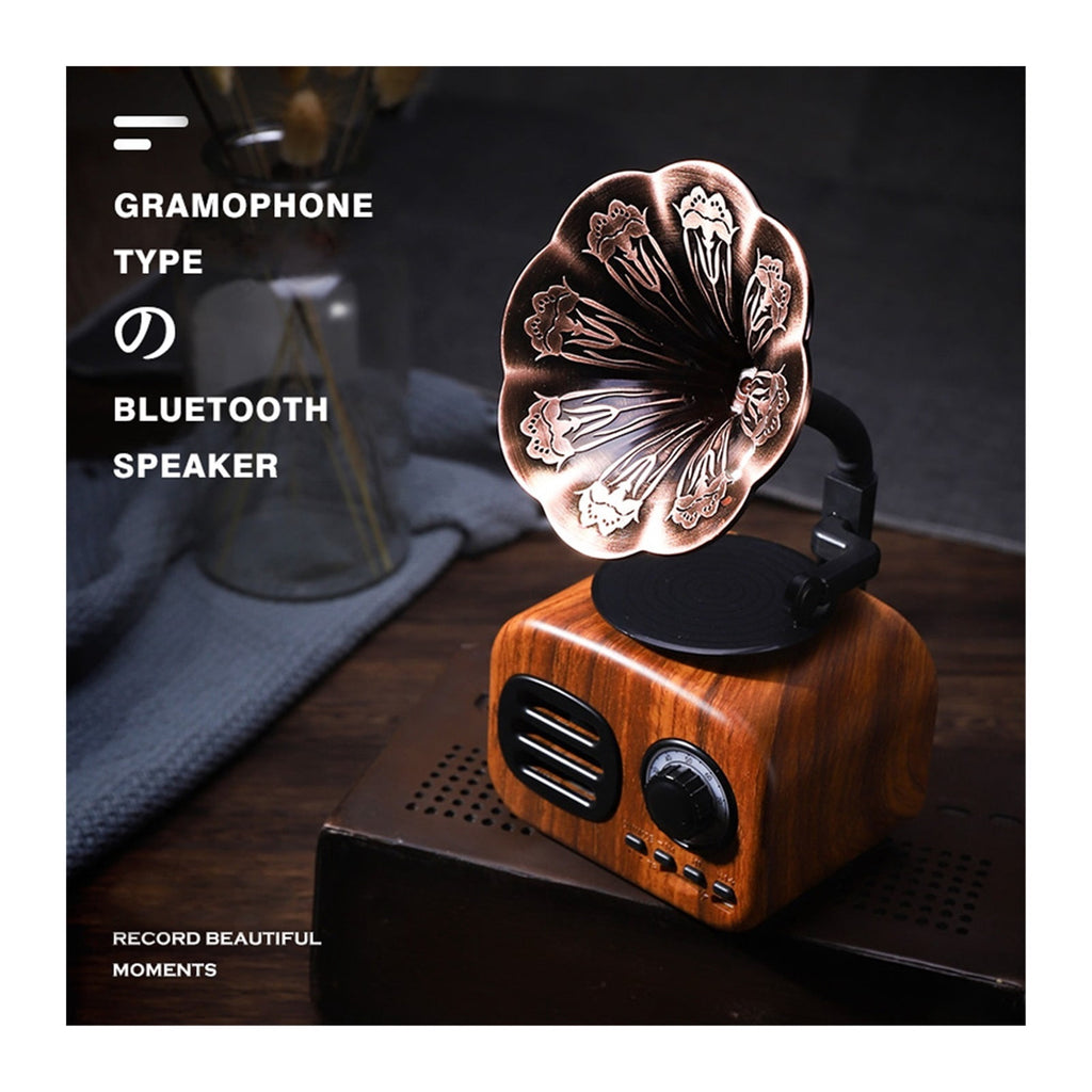 Bluetooth Speaker Retro Wood Portable Box Wireless Mini speaker Outdoor for Sound System TF FM Radio Music MP3 Subwoofer ,Bike Audio