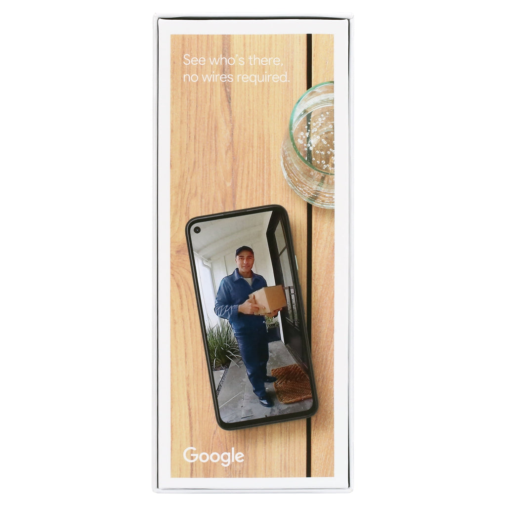 Google Nest Doorbell (Battery) - Video Doorbell Camera - Wireless Doorbell Security Camera - Snow