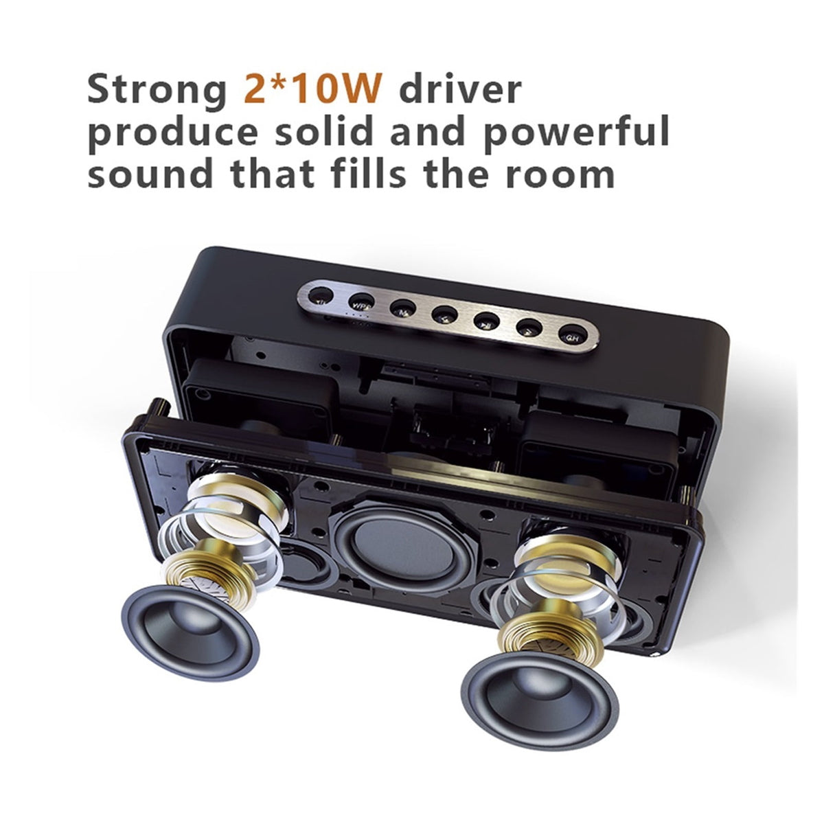 Portable Sound Box Bluetooth Speaker Wireless Dual Driver 3D Stereo Bass Subwoofer Home Loud Speaker Music Box ,Bike Audio