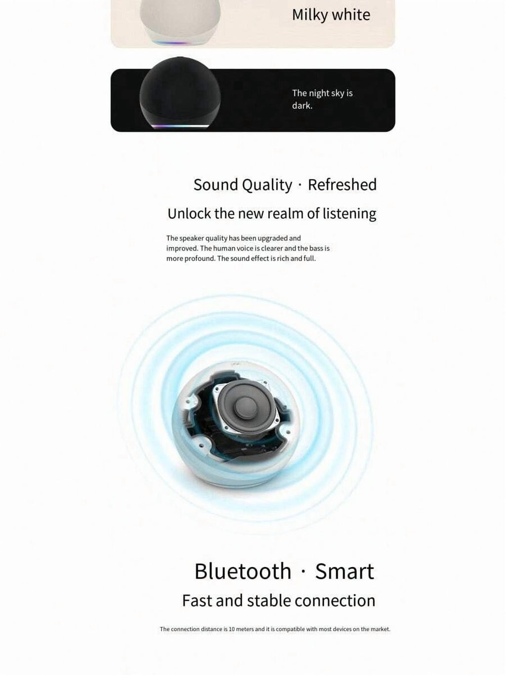 Vibrant Sounding Alexa Speaker, Great For Bedrooms, Dining Rooms And Offices, Charcoal