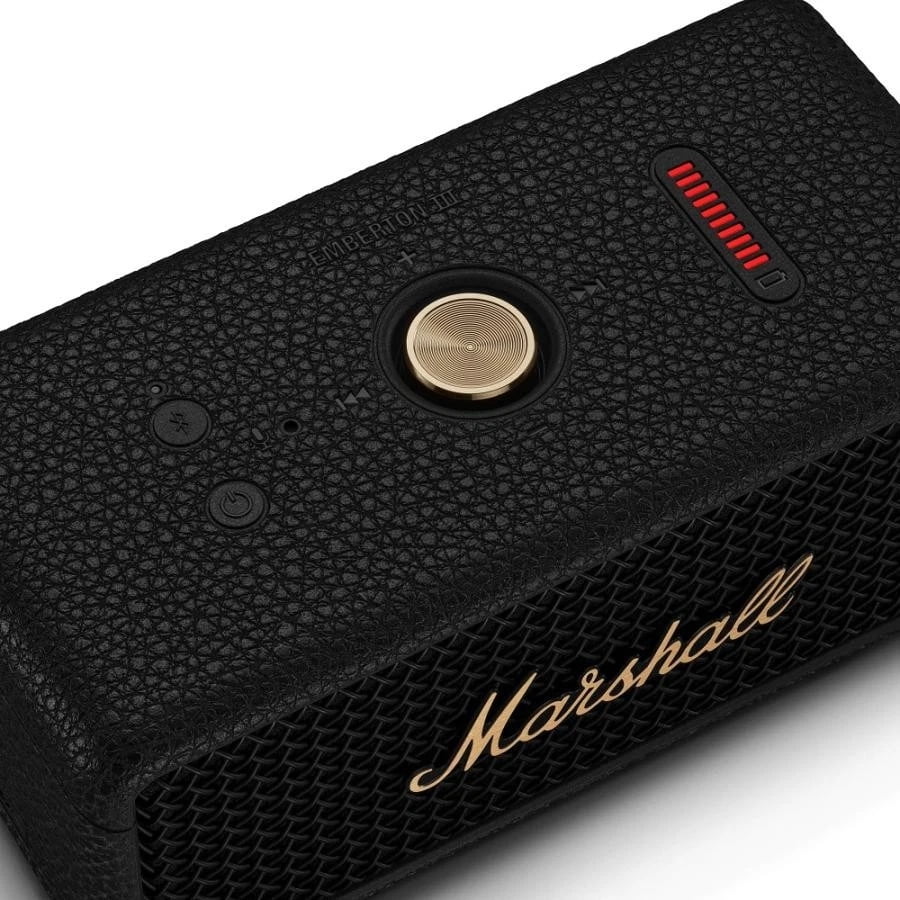 Marshall EMBERTON III Wireless Portable Speaker Black and Brass Bluetooth