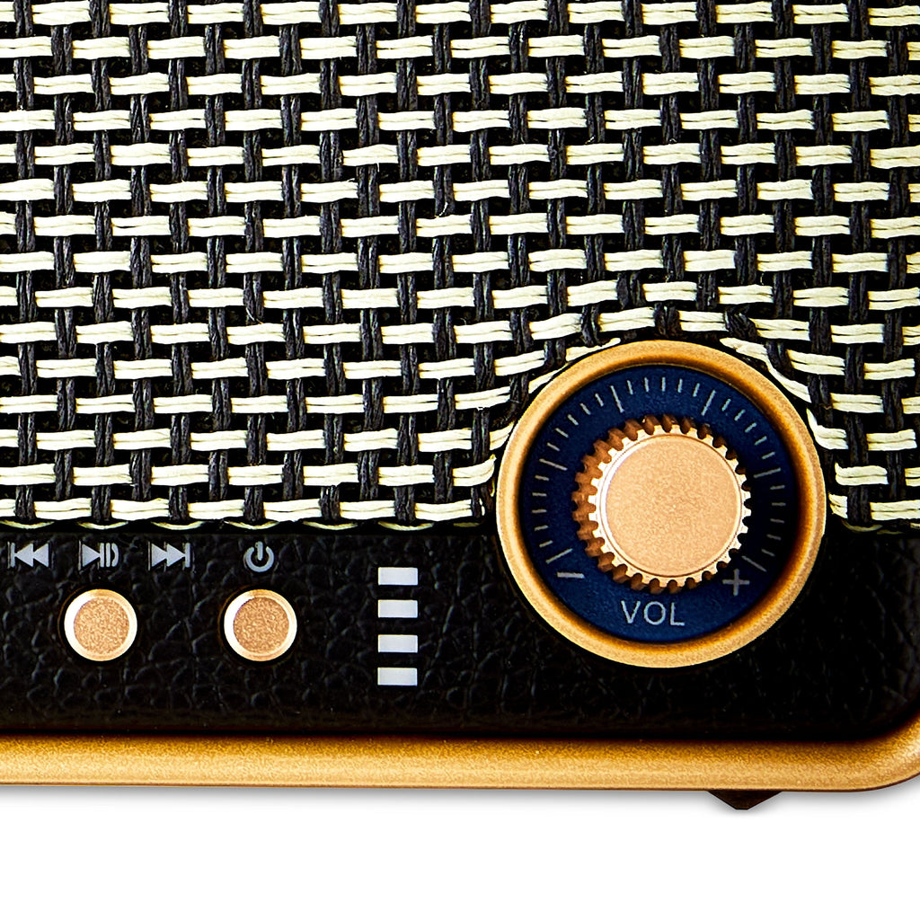 onn Large Wi-Fi Speaker with 360-Degree Directional Sound, Black