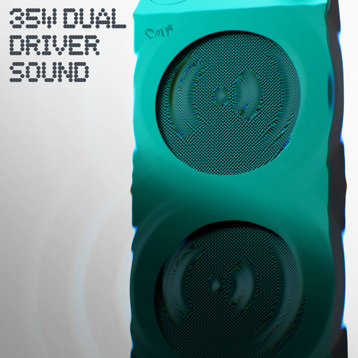 CMF Speaker M Portable Bluetooth Speaker, 35W Woofer & Tweeter, 18H Playtime, IP68 Waterproof & Dustproof, Ultra Bass & Wide Soundstage, Bluetooth 6.0, USB-C Audio