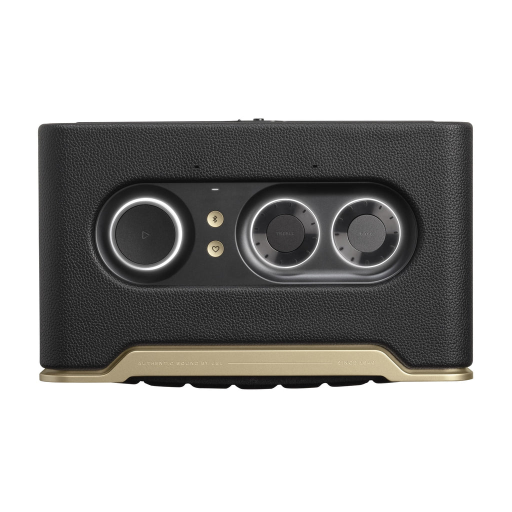 JBL Authentics 300 - Portable smart home speaker with Wi-Fi, Bluetooth and voice assistants with retro design. - Black