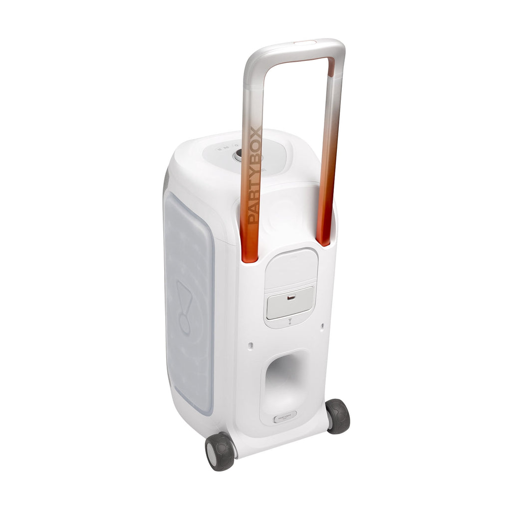 JBL PartyBox 330 - Portable party speaker with JBL legendary sound, futuristic lighting, a telescopic handle and wide wheels. - Black