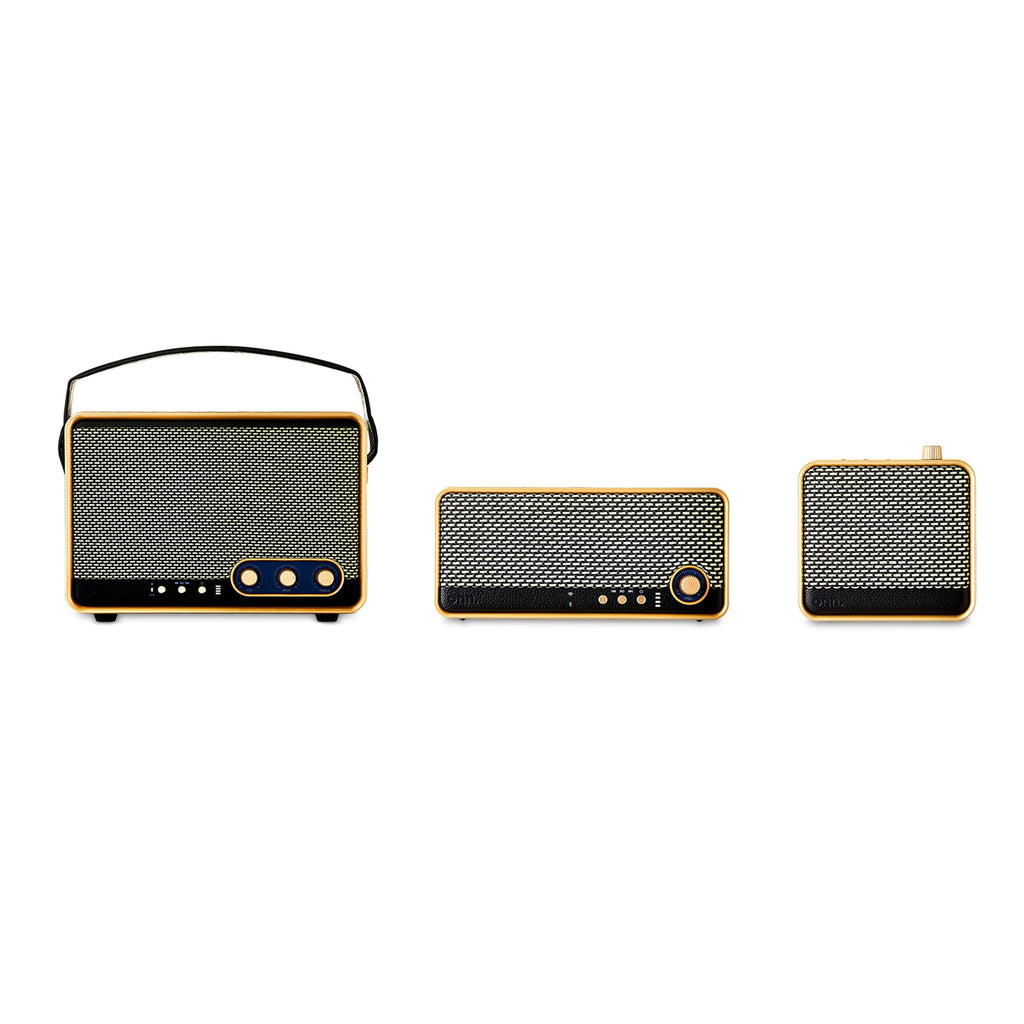onn Large Wi-Fi Speaker with 360-Degree Directional Sound, Black