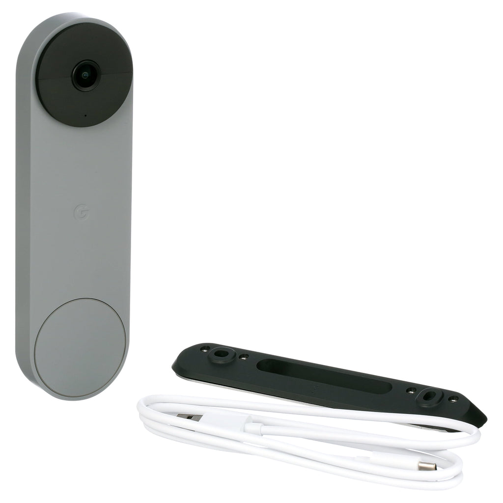 Google Nest Doorbell (Battery) - Video Doorbell Camera - Wireless Doorbell Security Camera - Snow