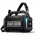 ANCOON Speakers Bluetooth Wireless: 80W(Peak) Loud Speaker with Bass, 20H Playtime, IPX6 Waterproof, Large Jobsite Speakers for Work, Outdoor, Workshop, Garage, Portable Speaker with TWS (Black)