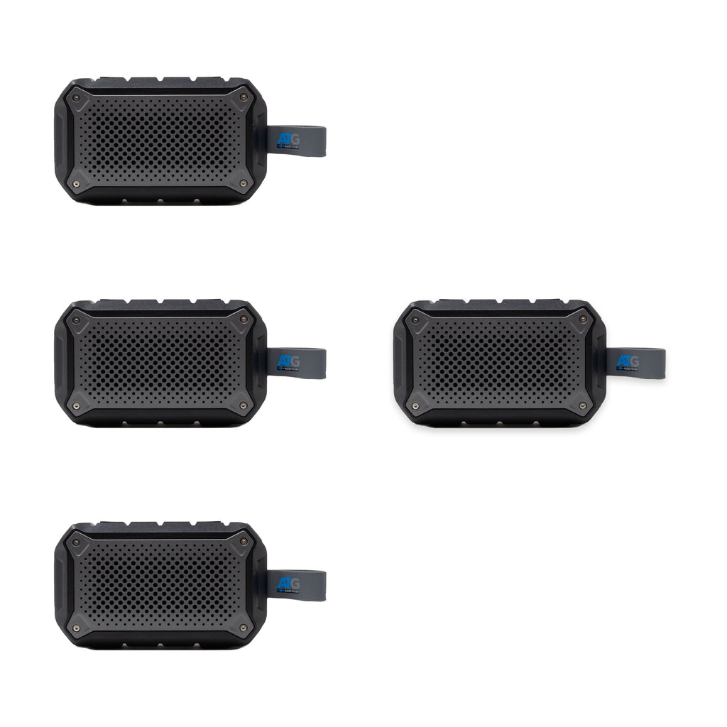 ATG SYDKIK IPX6 Bluetooth Portable Speaker 4-Pack