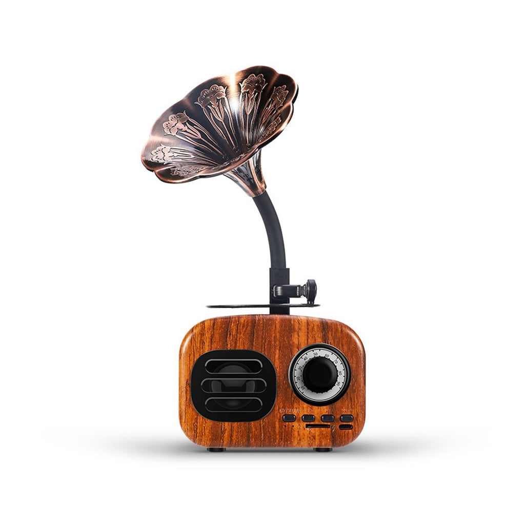 Bluetooth Speaker Retro Wood Portable Box Wireless Mini speaker Outdoor for Sound System TF FM Radio Music MP3 Subwoofer ,Bike Audio
