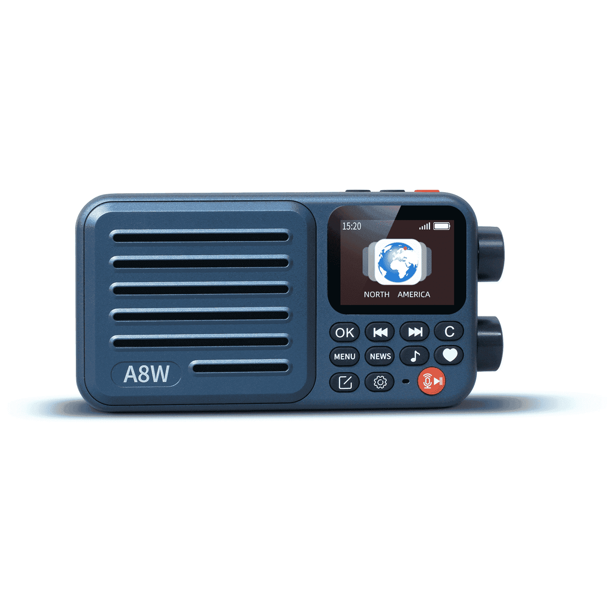 CHOYONG A8W Internet Radio Global Version Portable Smart Speaker, WiFi/4G, FM, TF Card, Navy Blue