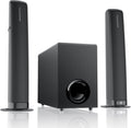 Cowin Sound Bar with Subwoofer, 110W Sound Bar for Smart TV with Adjustable Deep Bass & Volume Boost & 3 EQ Modes, Bluetooth/ARC/Opt/AUX, Detachable Soundbar for TV/PC/Gaming/Projector