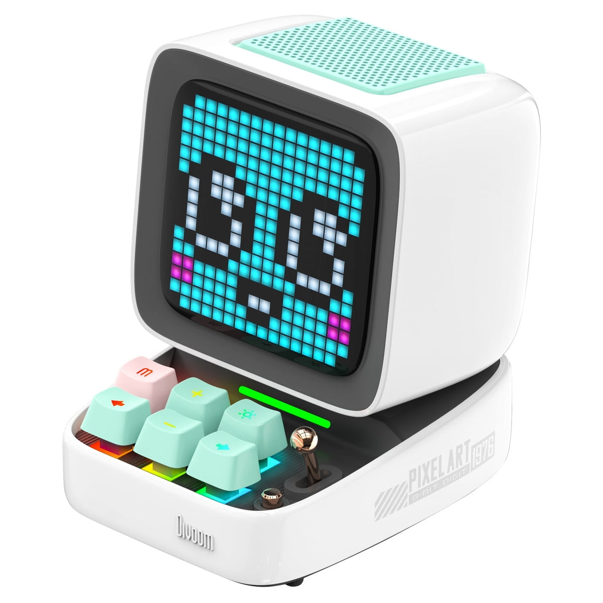 Divoom Ditoo Pro Pixel Art Gaming Bluetooth Speaker with 16x16 LED Display & App Control, 15W, Pink