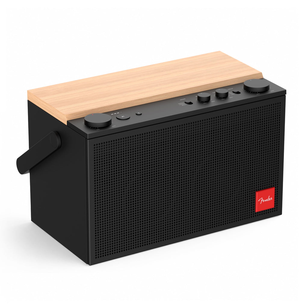 Fender Audio Elie 12 Portable Bluetooth Speaker – 120W Dual Sound Chambers, 4-Channel Input, XLR-1/4", Spatial Audio, 15-Hr Battery – Skyscraper Black