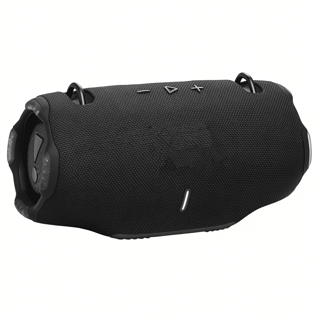 GJX Xtreme 4 - Portable Bluetooth Speaker, Powerful Sound and Deep Bass, Ip67 Waterproof, 24 Hours of Playtime, Powerbank, Partyboost for Multi-Speaker Pairing (Black)