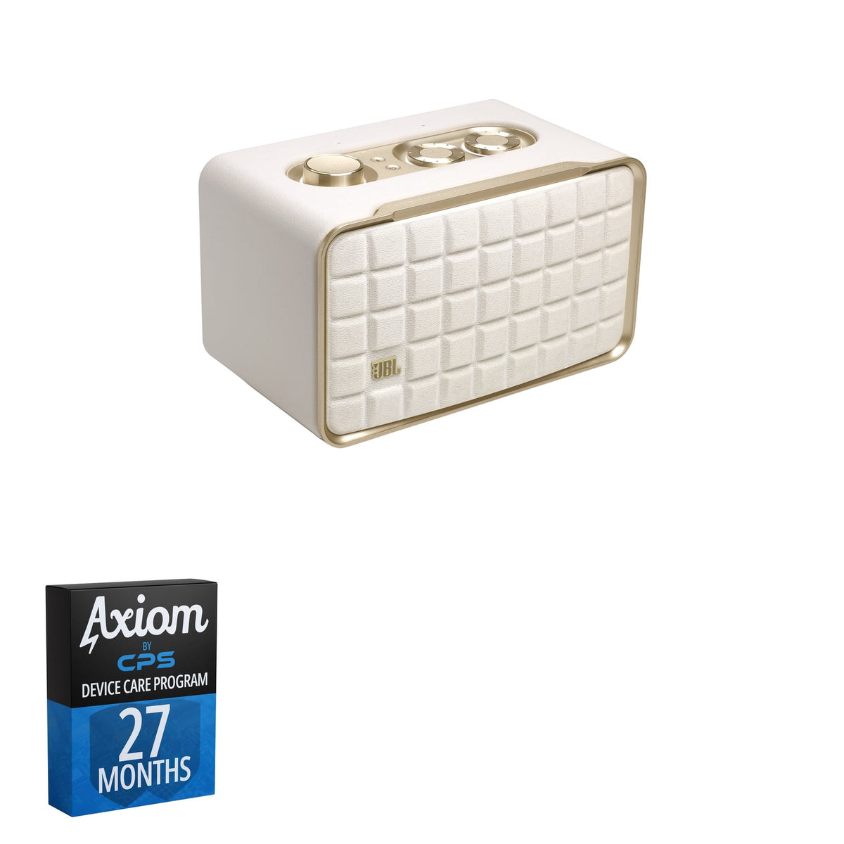 JBL Authentics 200 Bluetooth WiFi Speaker - White + 27-Month Axiom Care
