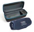 JBL CHARGE 6 Bluetooth Speaker & divvi! Premium Hard Case Bundle - Blue