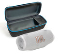 JBL CHARGE 6 Bluetooth Speaker & divvi! Premium Hard Case Bundle - White