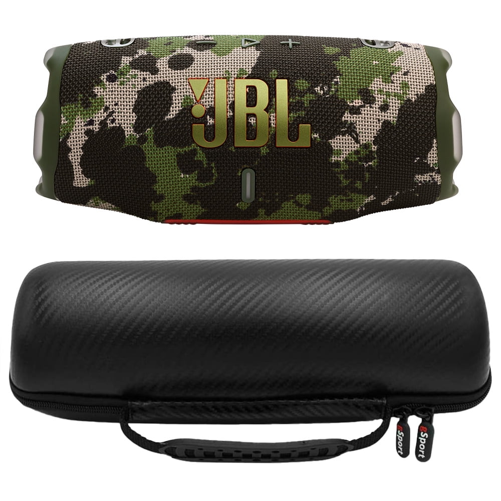 JBL CHARGE 6 Waterproof Portable Speaker Bundle with gSport Carbon Fiber Case (Black)