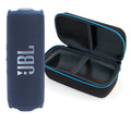 JBL FLIP 7 Bluetooth Speaker & divvi! Premium Hard Case Kit - Blue