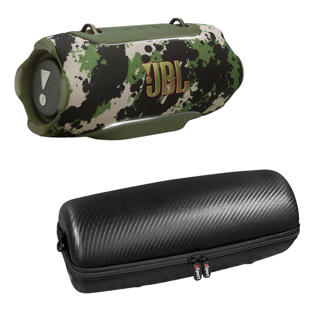 JBL XTREME 5 Bluetooth Speaker Bundle with Shoulder Strap and gSport Case (Camo)
