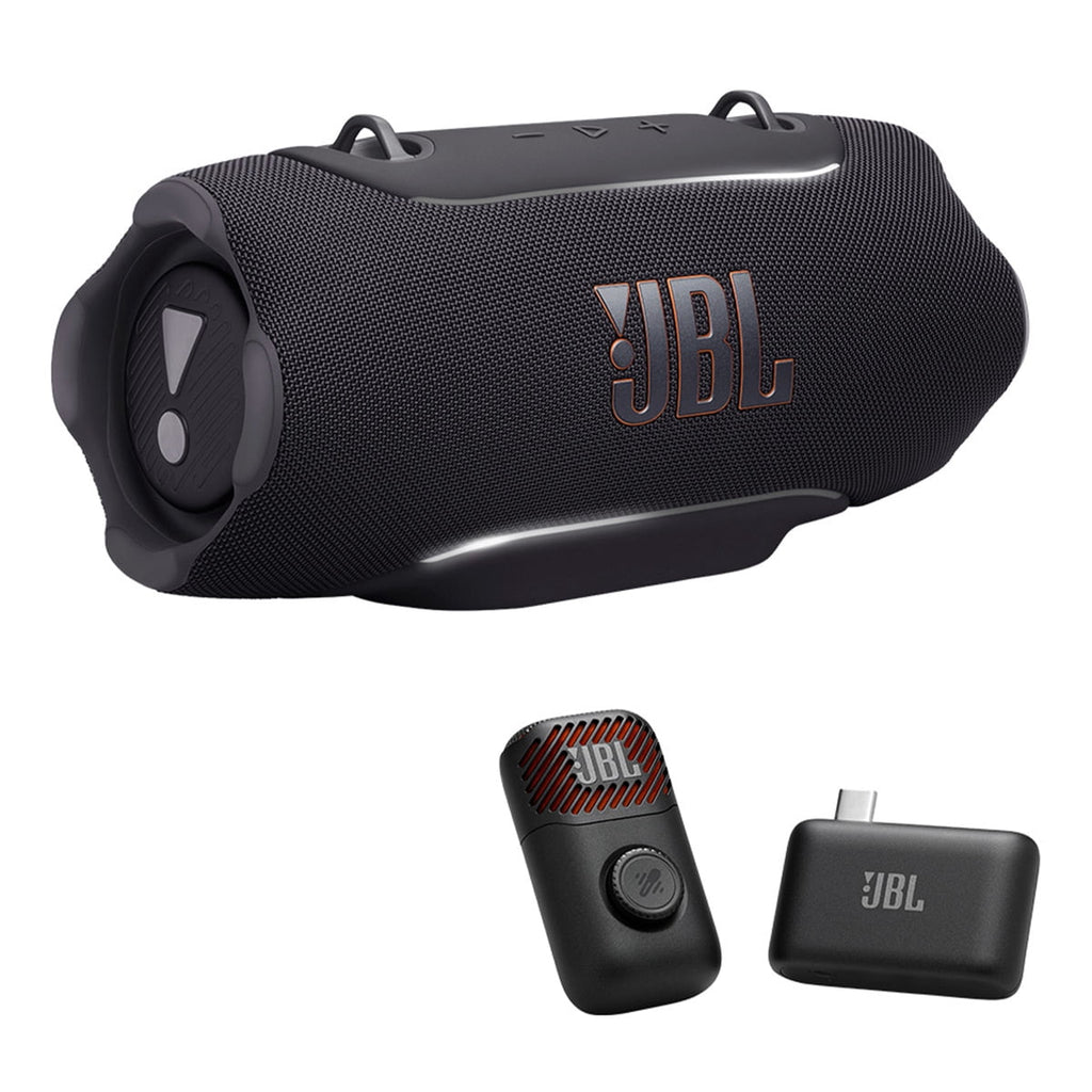 JBL Xtreme 5 Bluetooth Speaker Bundle with EasySing Mic Mini (Black)
