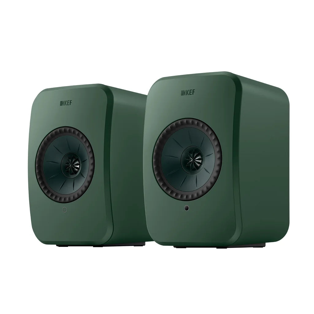 KEF LSX II LT Powered speakers with Wi-Fi, Apple AirPlay® 2, Google Cast, and Bluetooth® (Sage Green)