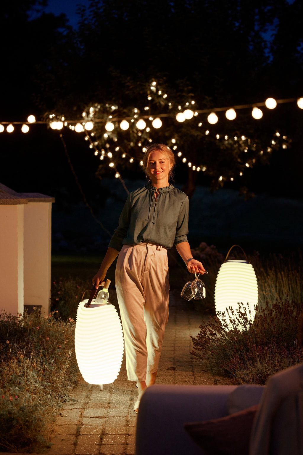 Kooduu Synergy 50 Lamp 1-Light Cordless Rechargeable Dimmable Indoor Outdoor Speaker Lamp