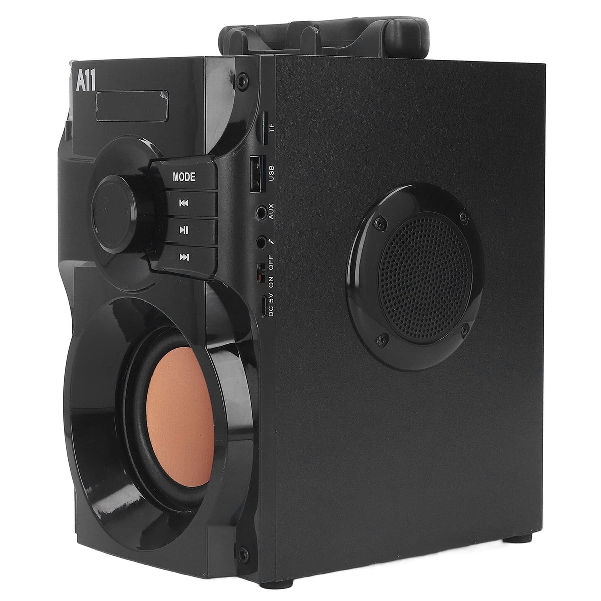 M Buder Portable Bluetooth 5.0 Speaker Stereo Subwoofer Multipurpose Outdoor Smart Speaker with Remote Control, Black, 9.4 x 7.9 x 6.3 inches / 24 x 20 x 16 cm