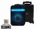 MR Dj AXL 10" 2000W Portable Speaker Bluetooth, Rechargeable Battery, App Control