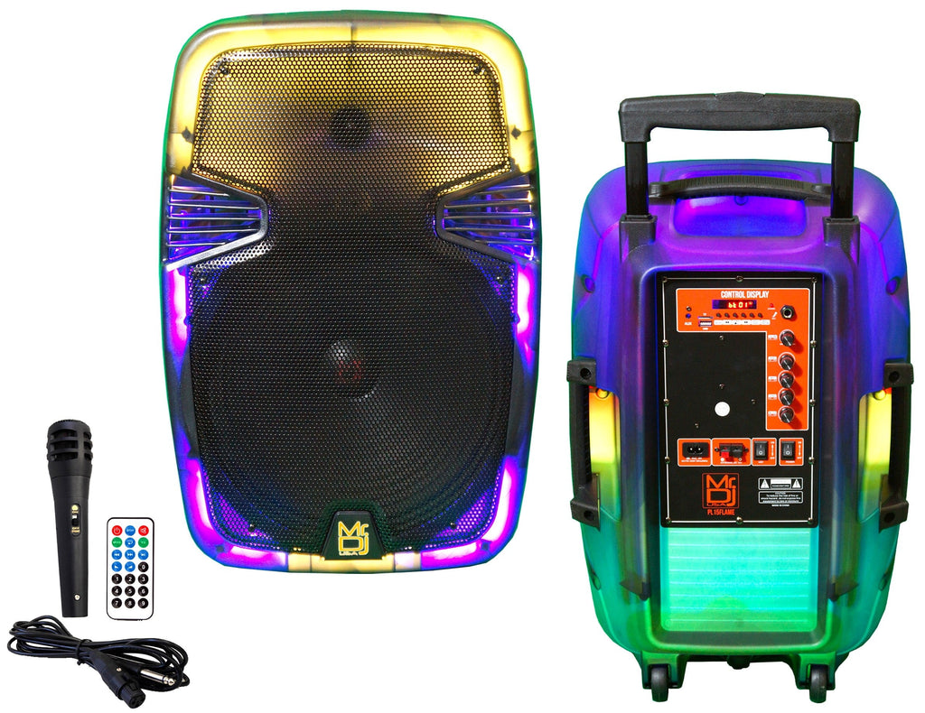 Mr DJ 15" Portable Translucent Bluetooth Speaker