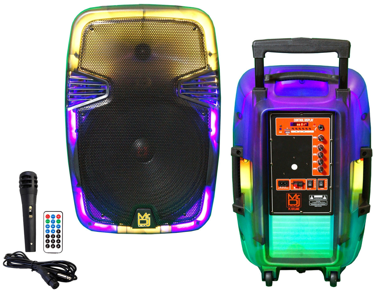Mr DJ 15" Portable Translucent Bluetooth Speaker
