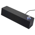 Nkmbld Powered Subwoofer Wired Bluetooth Speaker Multimedia Computer Desktop Long Strip Wooden Speaker Heavy, Graduation Gift, Black