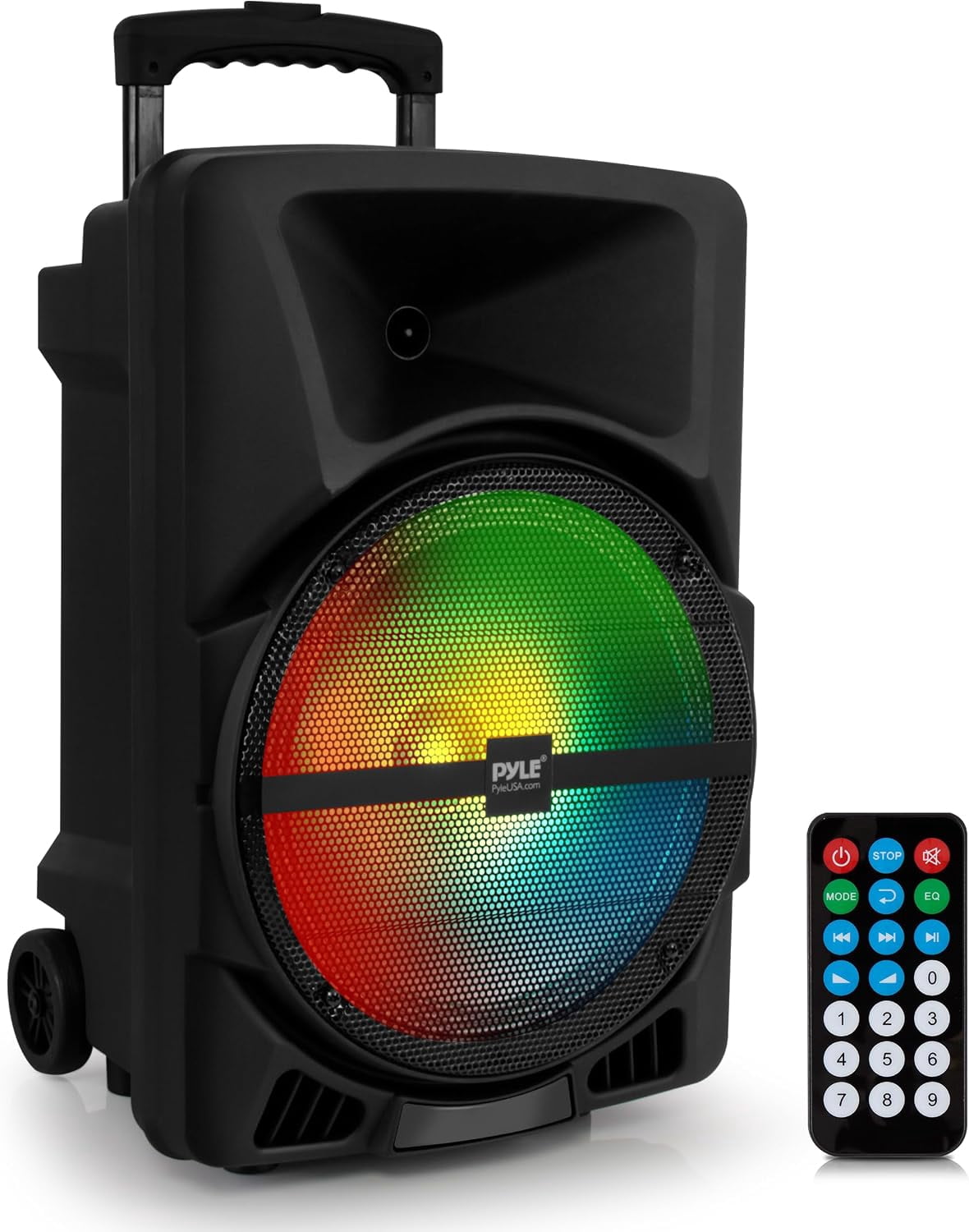 Pyle Wireless Portable PA Speaker System - 800W Powered Bluetooth Indoor & Outdoor DJ Stereo Loudspeaker