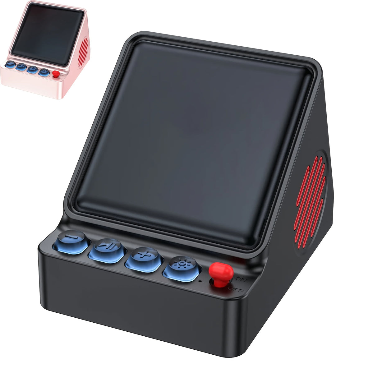 Retro Pixel Art Wireless Speaker with Programmable RGB LED Display, Portable Mini Audio Player & Smart Digital Clock, Aesthetic Desk Setup Accessories, Gaming Room Decor, Cool Tech Gadgets Gift