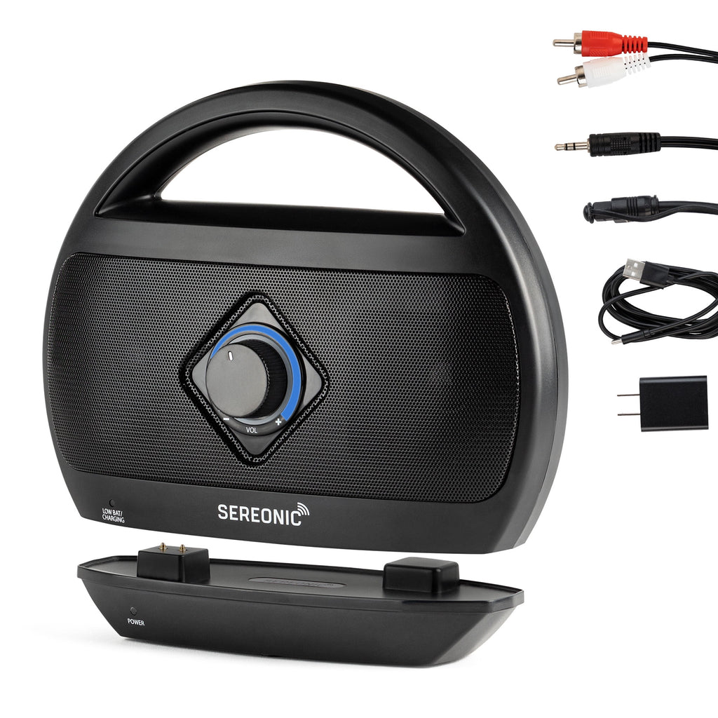 Serene Innovations Sereonic BT-300 Wireless TV Speaker, Black