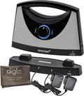 Sereonic Wireless TV Speaker System Deluxe (2 AC Adapters) | Portable Personal Soundbar Sound Box for Hard of Hearing, Seniors | No Headphones Needed!