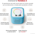Toniebox 2 Audio Player, Bluetooth Portable Speaker, Blue