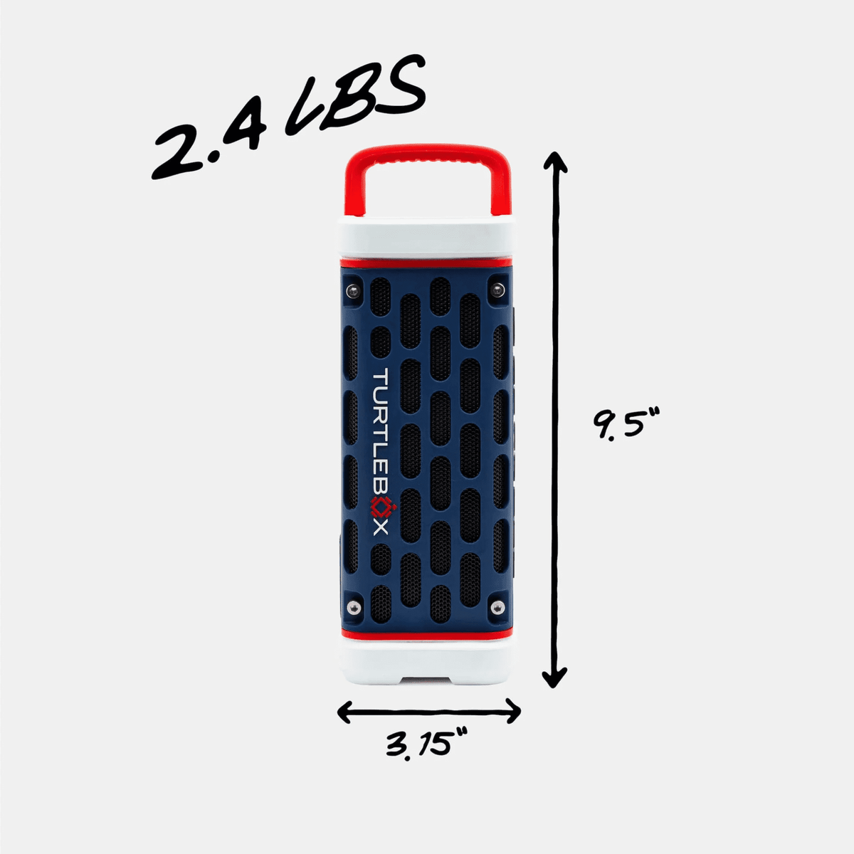 Turtlebox Ranger Li-Ion Battery-Powered Ultra-Portable Speaker, River Rock