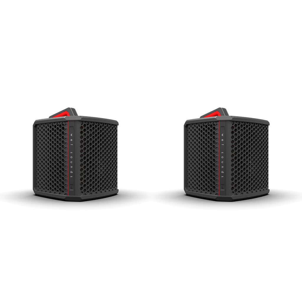 Wet Sounds (2) WS-L - High Performance Portable Party Speaker, Weather Resistant, 126 dB