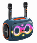 WorryFree Gadgets Portable Bluetooth Speaker with Two Microphones, Deep Bass, Large Party Wireless Speakers, 120W, Blue