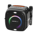 WorryFree Gadgets Portable Bluetooth Speaker with Two Microphones and Multicolor LED Lights, Wireless, 80W, Black
