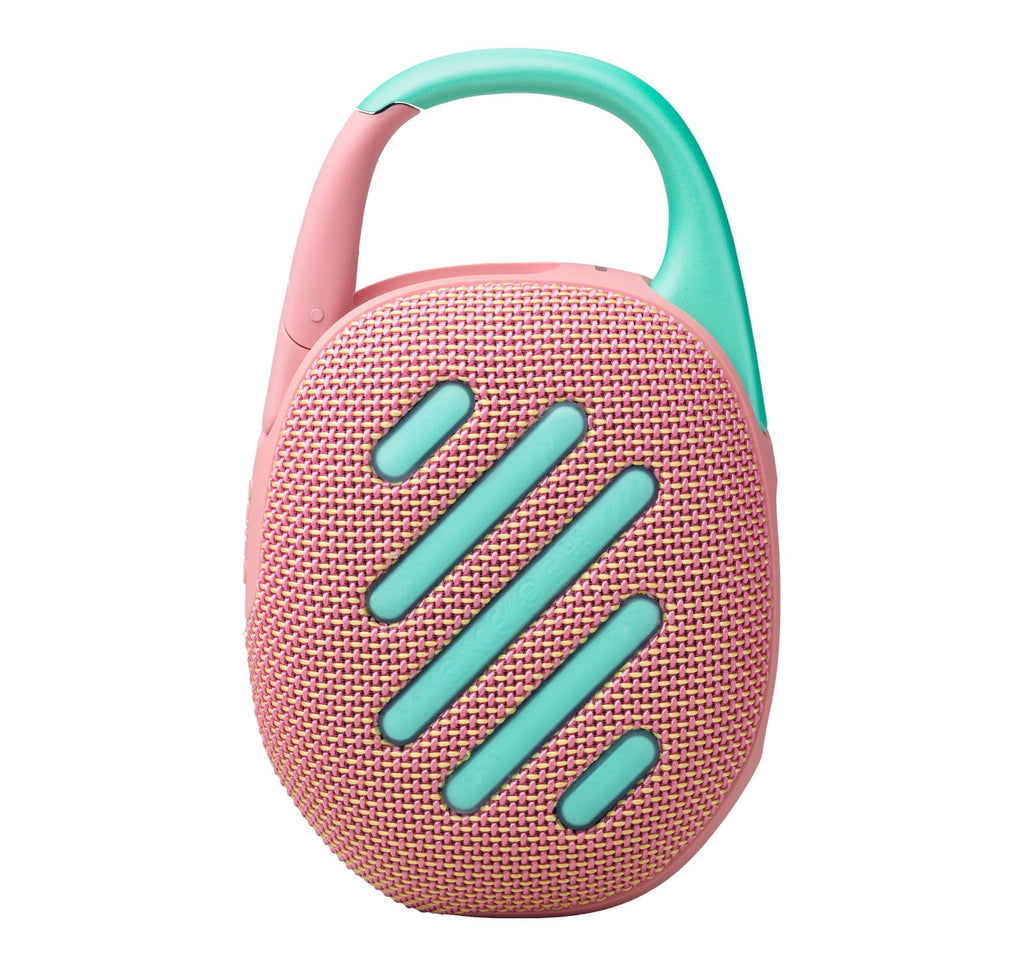 JBL Clip 5 Bluetooth Speaker and divvi! Protective Case Bundle - Pink