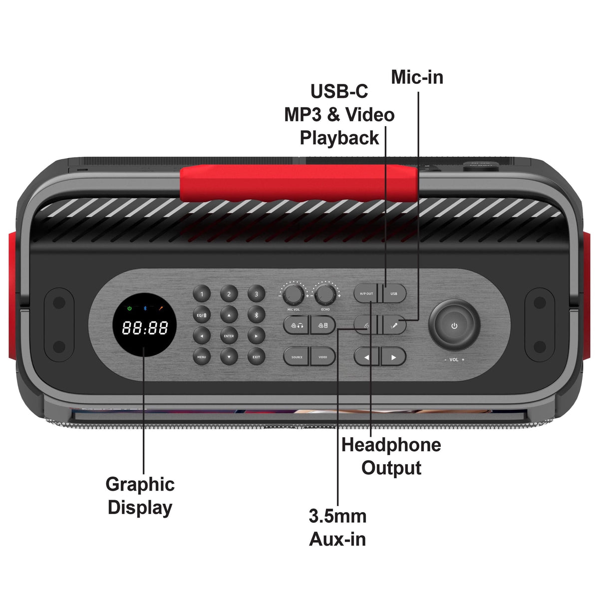 Monster Vision 3 15.6" Portable Video Speaker