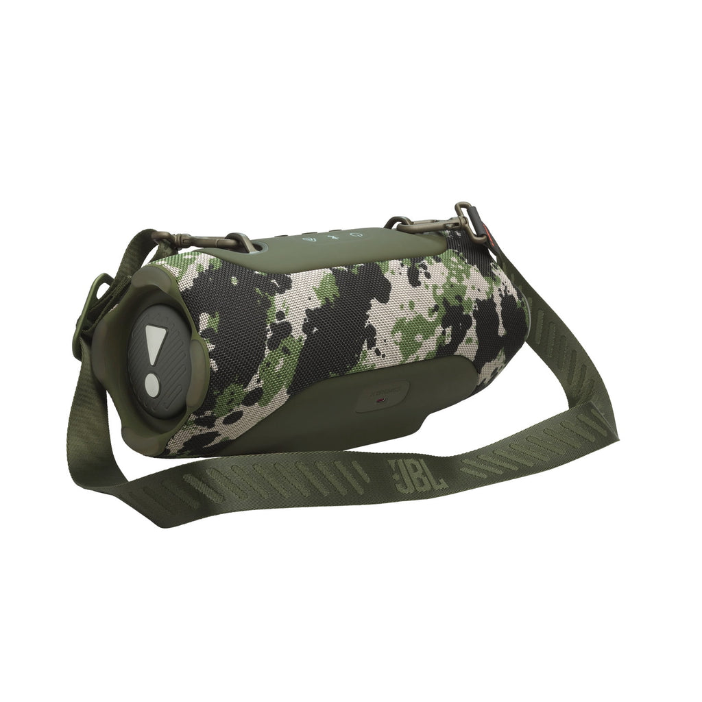JBL Xtreme 5 - Portable waterproof speaker with massive legendary JBL sound, ambient edge lighting, and a convenient shoulder strap - Black