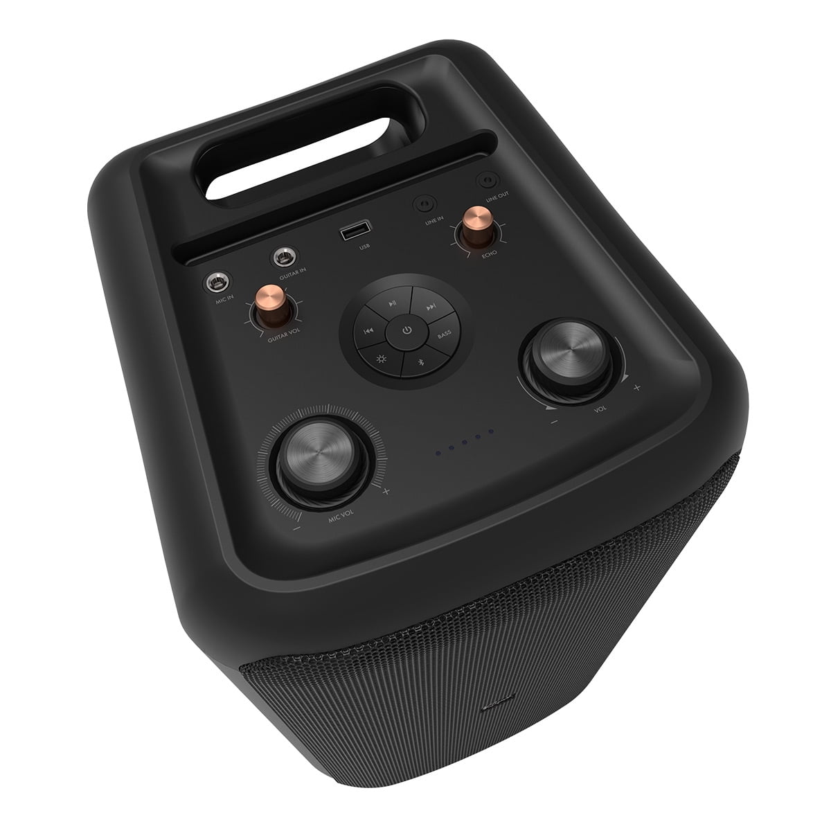 Klipsch GIG XXL Bluetooth Wireless Party Speaker with Wired Microphone, RGB Lighting, Guitar Input, & IPX4 Splash Resistance