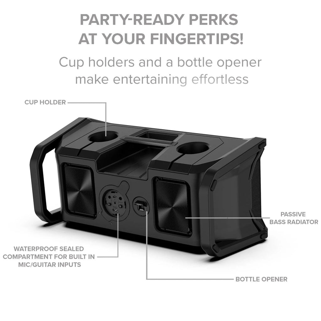 Gemini SOSP-600 Waterproof IP67 Floating Bluetooth Speaker, 1 Speaker, Black