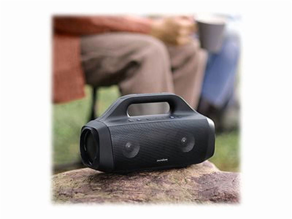 Anker Soundcore Motion Boom Portable Outdoor Bluetooth Speaker with Titanium Drivers IPX7 Waterproof 24H Playtime, Black